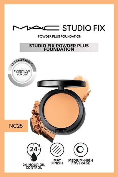 M.A.C Skin Tone Equalizer 24 Hour Oil-Control Silky Nc25 Fixing Powder Founda...