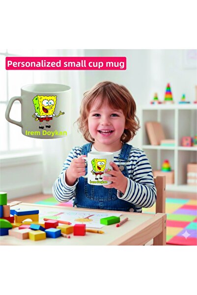 DKDZ SHOP Sunger Bobbbb Mug Cup Personalized with Name 225ml.