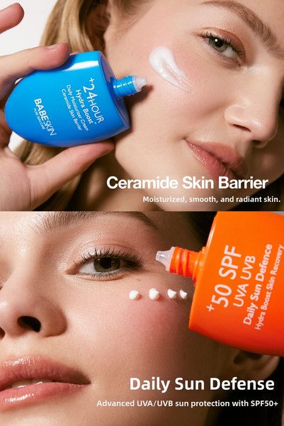 Babeskin +50 SPF Sunscreen - Anti-Wrinkle and Blemish, Cit Barrier Repairing Moisturizer Set