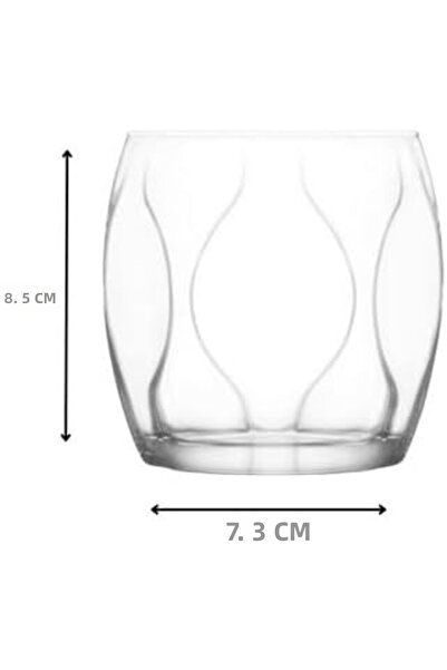 Nacario Nrcrioshop Lena Set of 6 Glass Water, Soft Drink, and Whiskey Glasses...