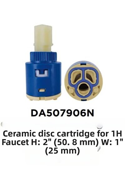 Nacario NrcrioShop DA507906N خرطوشة قرصية من السيراميك، نيكل مصقول 1201248