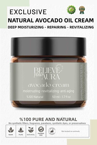 Believe Your Aura كريم العناية بالبشرة للترطيب العميق - كريم عناية بالوجه مُج...