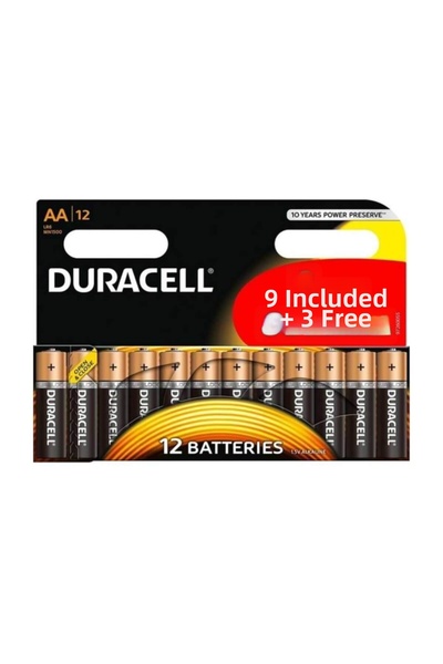 Duracell Sada 12 baterií, R6, Basic AAK12