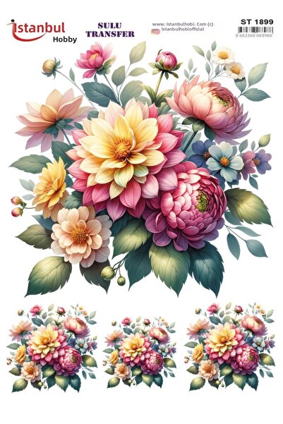 İstanbul Hobi ورق نقل مائي 25x35 سم ST-1899