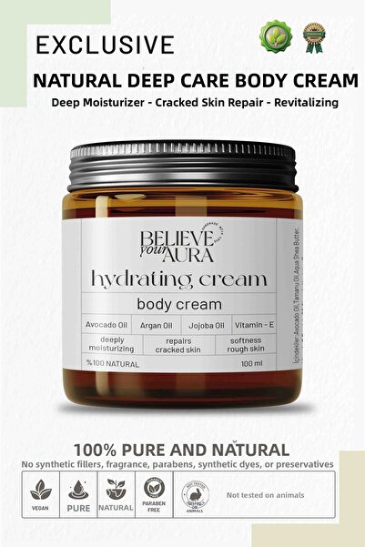 Believe Your Aura كريم الترطيب العميق للجسم - كريم الجسم المنشط بزيت الأرغان ...