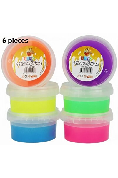 sfs elektrik سلايم 6 قطع بألوان النيون 140 جرام