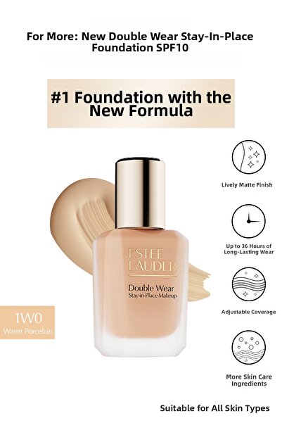 Estee Lauder Фон дьо тен Double Wear, дълготраен, матов, със защита от слънце...