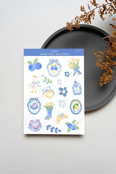 Papeit Blue Edition Sticker Sheet