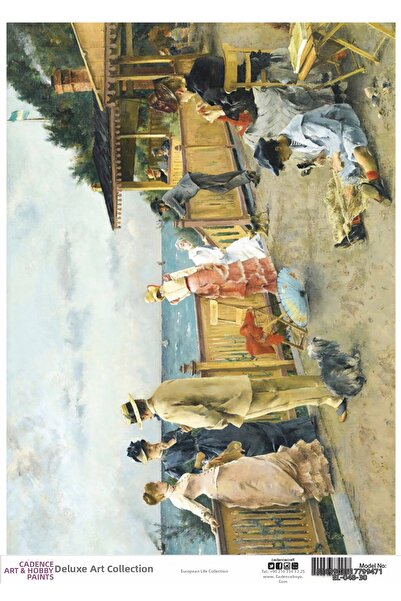 Cadence Brass Decorative Paper No:El48- 29X42Cm