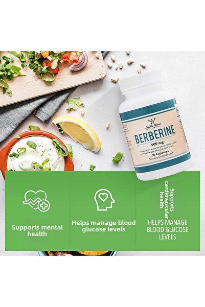 DOUBLE WOOD بيربيرين لدعم مستوى السكر في الدم 60 كبسولة