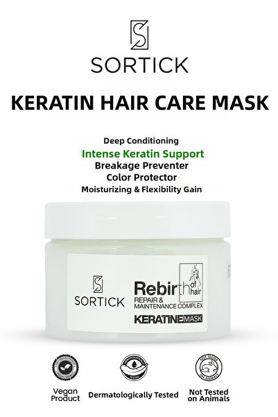Sortick قناع العناية بالشعر بالكيراتين 250 مل - إصلاح وتقوية