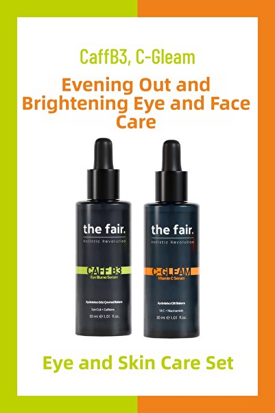 the fair. مجموعة العناية بالوجه والعين لموازنة اللون والتفتيح