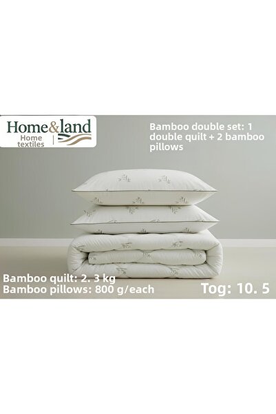 home&lands Bamboo Double Quilt + 2 Bamboo Pillow Set