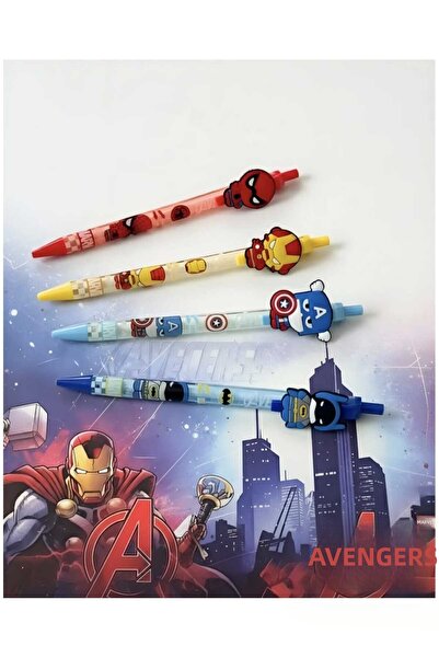 ALPA STORE Super Heroes 0.7 Tip Versatil Pen Set Batman Spiderman Iron Captai...