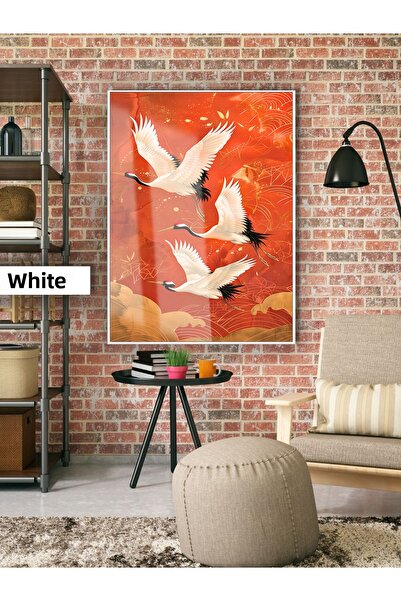 Harika bir ev Hari̇kabi̇rev | Flying Birds Modern Model | Framed Tempered Gla...