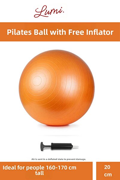 Lumieres Special Durable Inflatable Mini Gymball 20cm Black Pilates Yoga Exer...