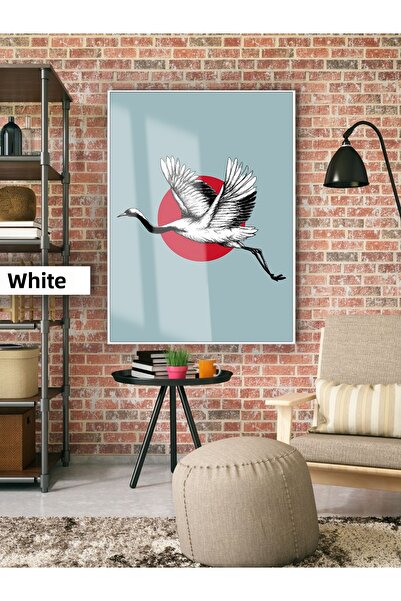 Harika bir ev Hari̇kabi̇rev | Japan Style Bird Model | Framed Tempered Glass ...