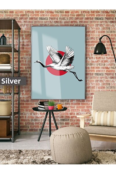 Harika bir ev Hari̇kabi̇rev | Japan Style Bird Model | Framed Tempered Glass ...