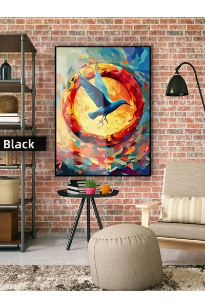 Harika bir ev HARİKABİREV | Model modern abstract pasăre-soare | TABLĂ DE STI...