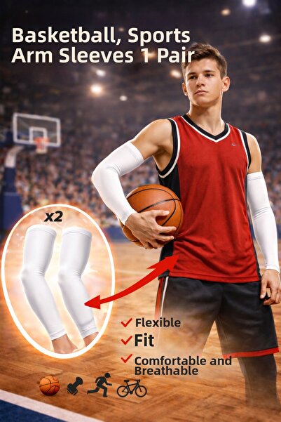 GAZELMANYA Μανίκια μπάσκετ από λύκρα 1 ζευγάρι Μανίκια βόλεϊ Μανίκια γυμναστι...