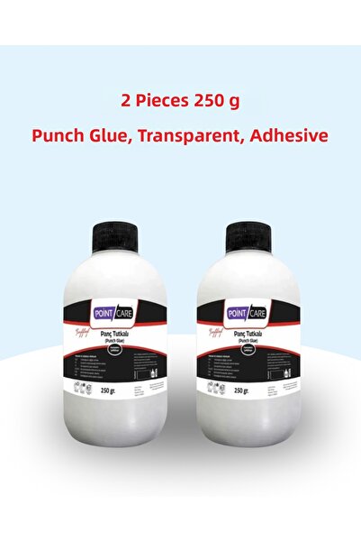 AYMAGNET غراء بوينت بانش، قطعتين 250 جرام، لاصق شفاف، غراء مثقوب