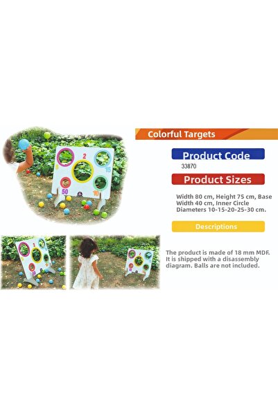 Ankebut Colorful Targets Group Garden Games