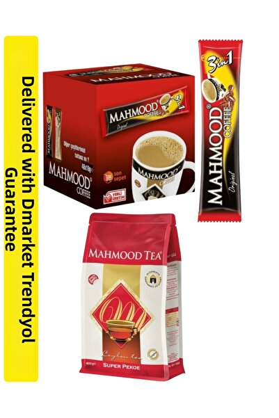 MAHMODO TEA Mahmood 3-in-1 Instant Coffee 48 Pieces & Ceylon Tea 400 Gr