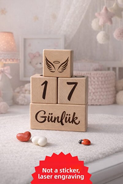 fikirstore مكعبات ذاكرة للأم والطفل مصنوعة من الخشب الطبيعي بنسبة 100% مع نقش...