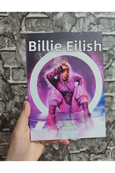 senacacollection Billie Eilish Hard Cover Lined 80 Sheets Notebook A5 Size