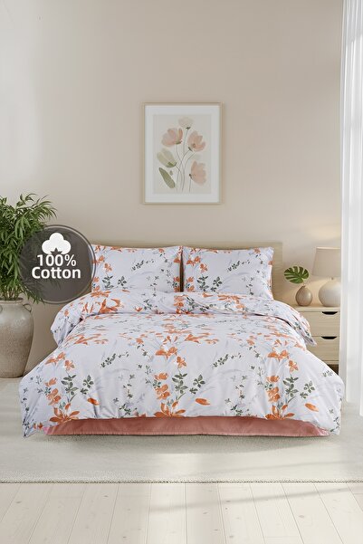 Cote Blanc طقم غطاء لحاف سيلينا كبير الحجم مصنوع من القطن بنسبة 100%