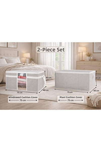 PONÇİK BEBEK Θήκη οργάνωσης μαξιλαριών και ρούχων με παράθυρο + Θήκη οργάνωση...