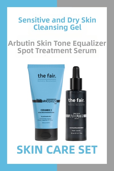 the fair. The Fair - جل تنظيف البشرة الحساسة والجافة 150 مل ومصل أربوتين 30 مل