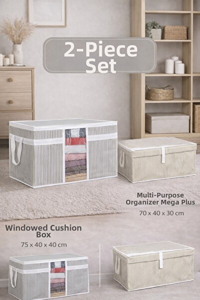 PONÇİK BEBEK صندوق تنظيم الوسائد والملابس - منظم متعدد الأغراض ميجا بلس بوكس ...