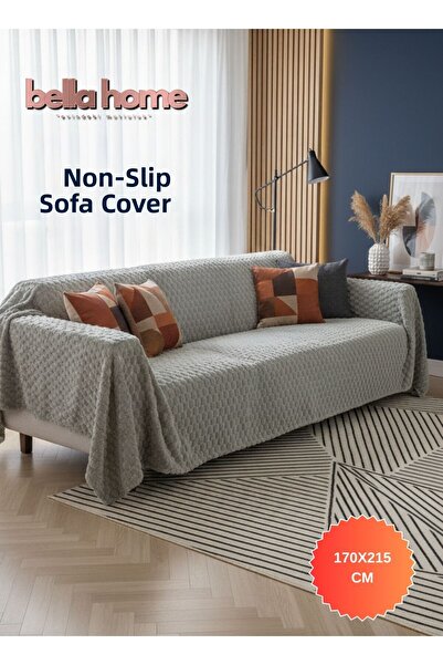 Bella Home غطاء مقعد منقط مضاد للانزلاق |   175×215 سم |   قاعدة مضادة للانزل...