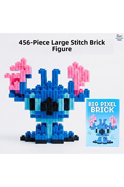 Brother Toys Large Size 456 Piece Stitch 3D Puzzle Bricks Figure Building Toy