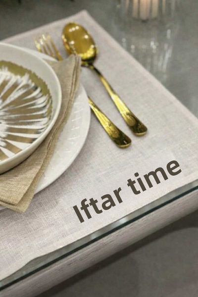 HANOVA CREATİVE Printed Ramadan Tablecloth Ifrah Tablecloth Presentation 6-Pi...