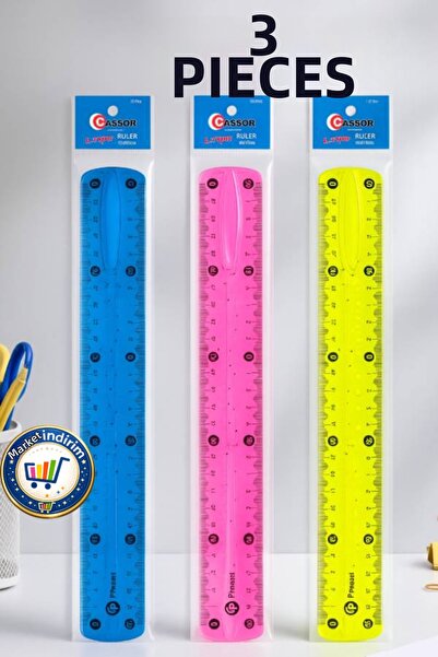 nistabolje 3 τεμάχια εύκαμπτος χάρακας ανθεκτικός στο θραύση 30 εκ. ανθεκτικό...