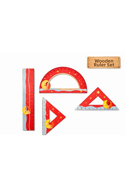 Two Two Σετ Ξύλινων Χαράκων – Με Σχέδια | 4 Τεμάχια |   Σετ Εκπαίδευσης Νηπια...