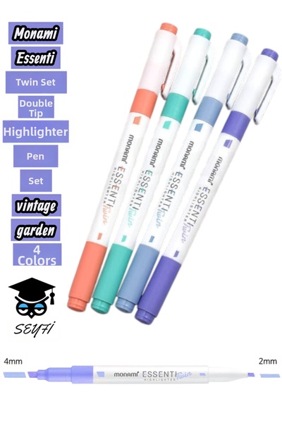 SEYFİKİRTASİYE Monami essenti twin dual tip marker set