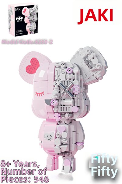 Vagonlife مجموعة ألعاب البناء Jaki Maker Pop Magnet Bear -JK6250-2 (546 قطعة).