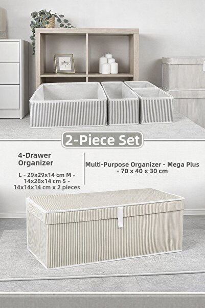 PONÇİK BEBEK 4-Drawer Organizer & Multi-Purpose Clothing/Item Organizer Mega ...