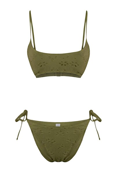 Trendyol Collection Set bikini brazilian cu talie joasă, acoperit cu braletă ...