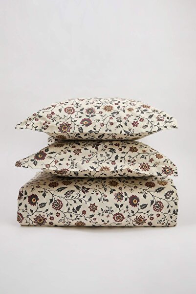 TRENDYOLMİLLA HOME Double Floral Patterned Bohemian Themed Sheetless Duvet Co...