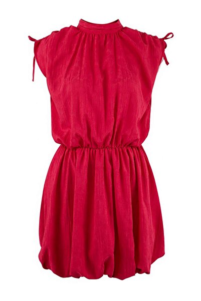 Trendyol Collection Rochie scurtă/mini țesută, fucsia, uni TWOSS26EL00139