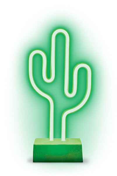 Piranha 21118 Dekoratif Neon Kaktüs Gece Aydınlatması | 32×18 cm | LED Neon &...