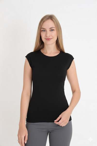 MissKATRE Дамска безръкавна камизола Zero Sleeve Black Bodysuit