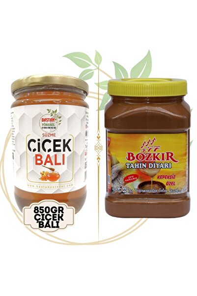 Baştan Yöresel 925 Gram Bozdağ Çiçek Balı Ve1 Kilo Konya Bozkır Çifte Kavrulm...