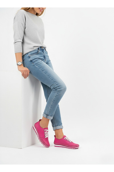 Deripabuc Жіноча сумка з натуральної шкіри фуксія Babet Dp16-0061