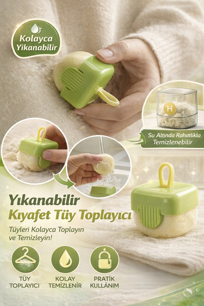 Hayveys Yıkanabilir Kıyafet Tüy,Toz,Kıl,Tiftik Toplama Tekrar Kullanılabilir ...