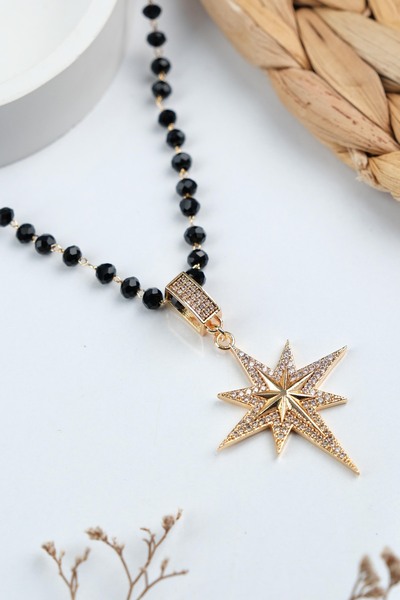 Jack Ferrero قلادة نسائية من الفولاذ الذهبي (فولاذ 316L)